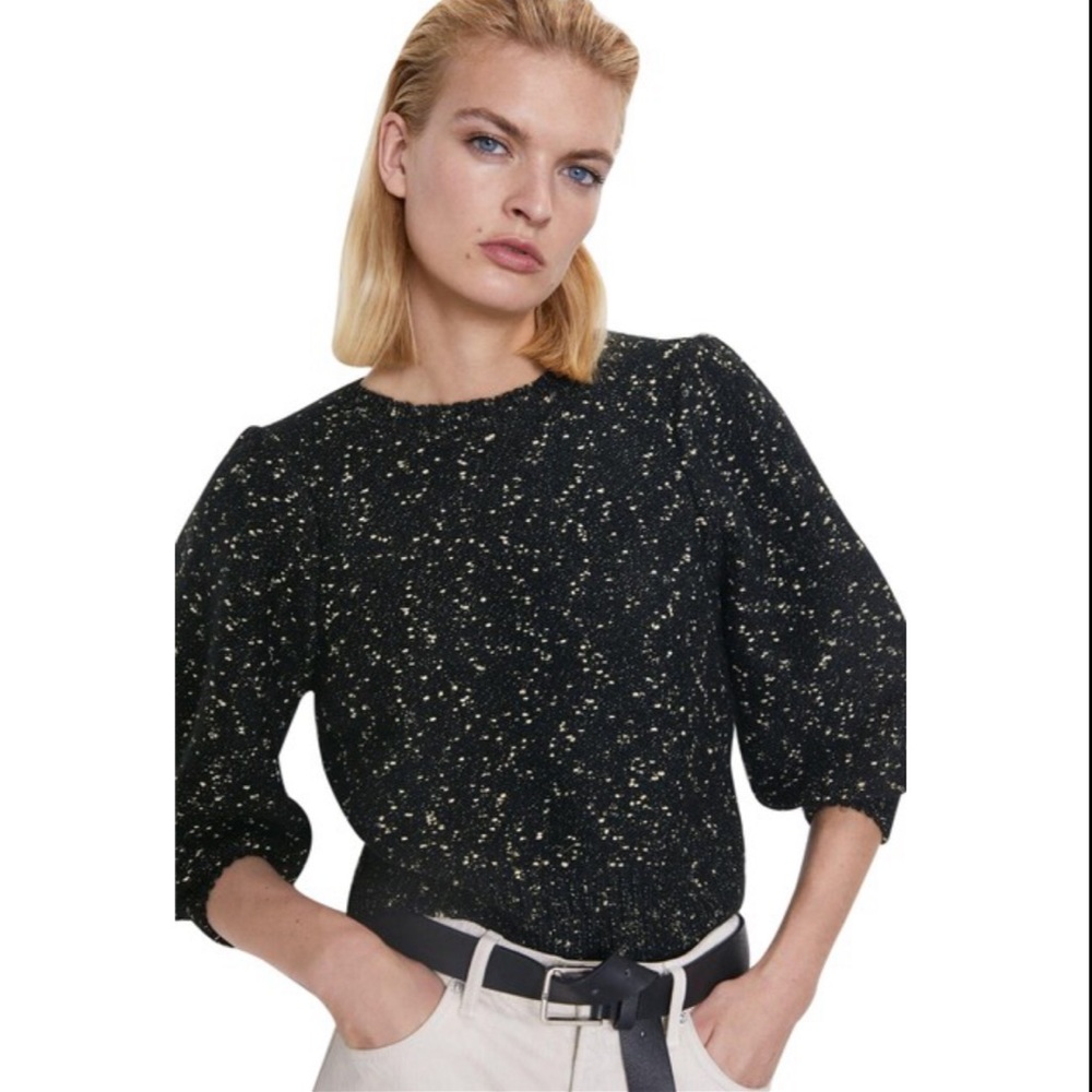 ⚡️MOVING SALE ⚡️Zara metallic thread sweater ⚡️MOVING SALE ⚡️